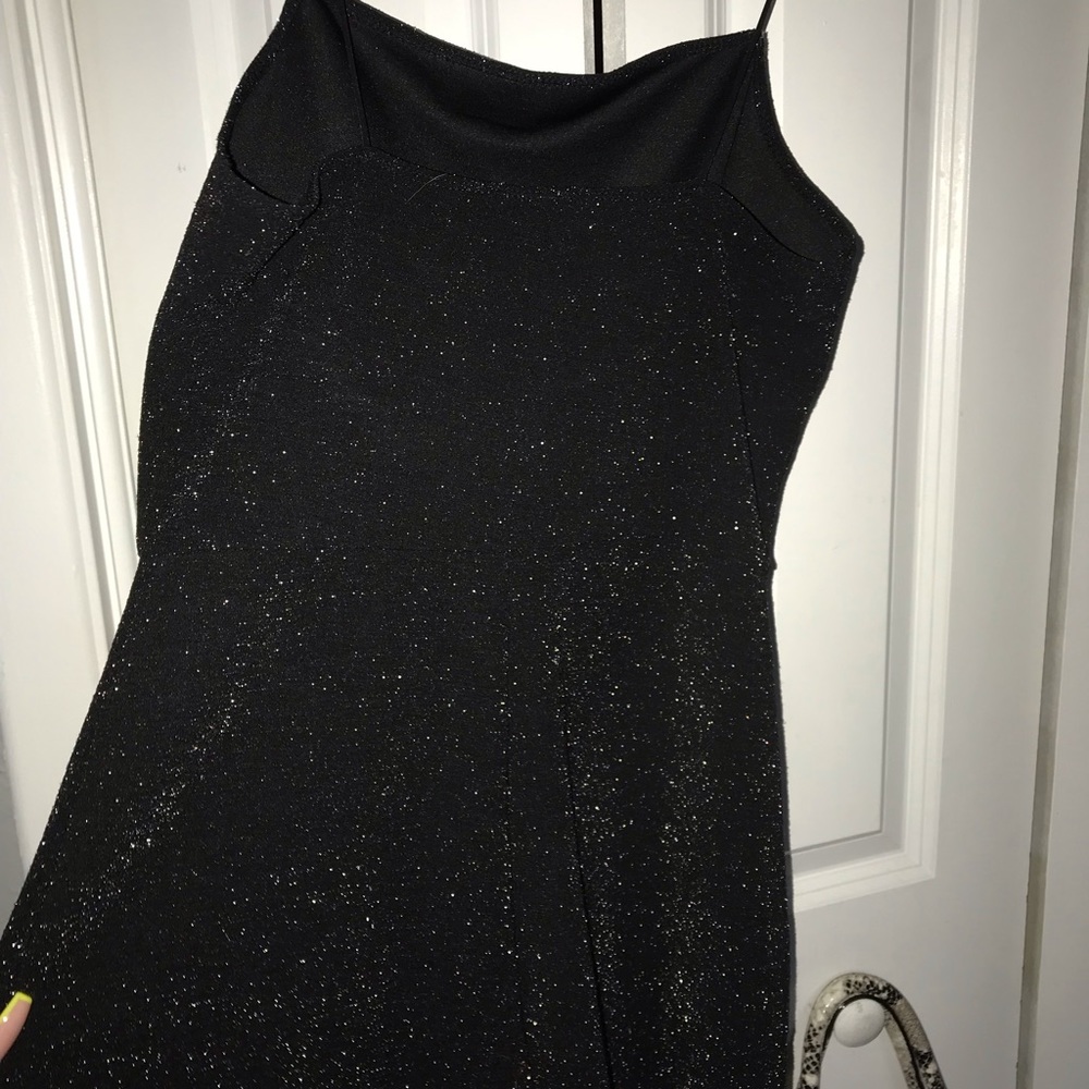 Black glittery romper